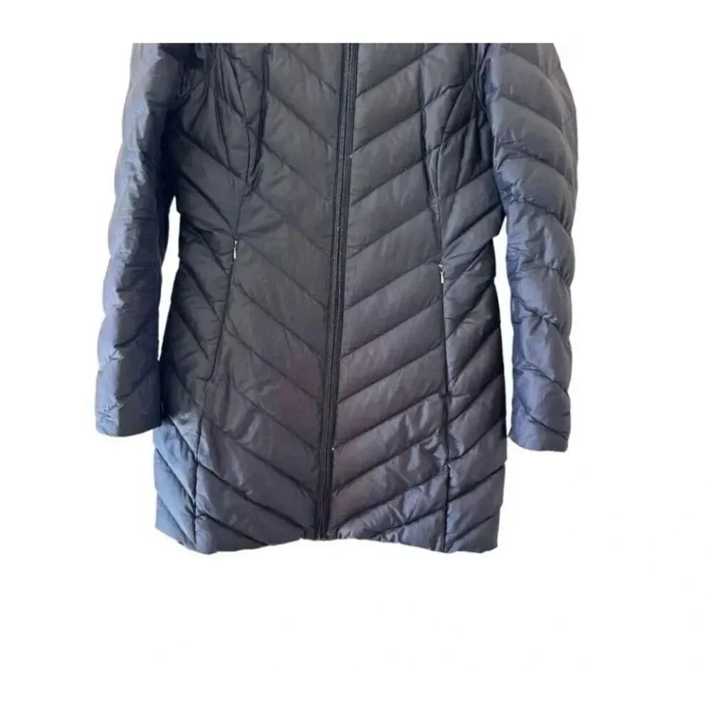 Patagonia Womens Lightweight  Duck Down Puffer Parka Jacket Long Black SZ S - Picture 4 of 12
